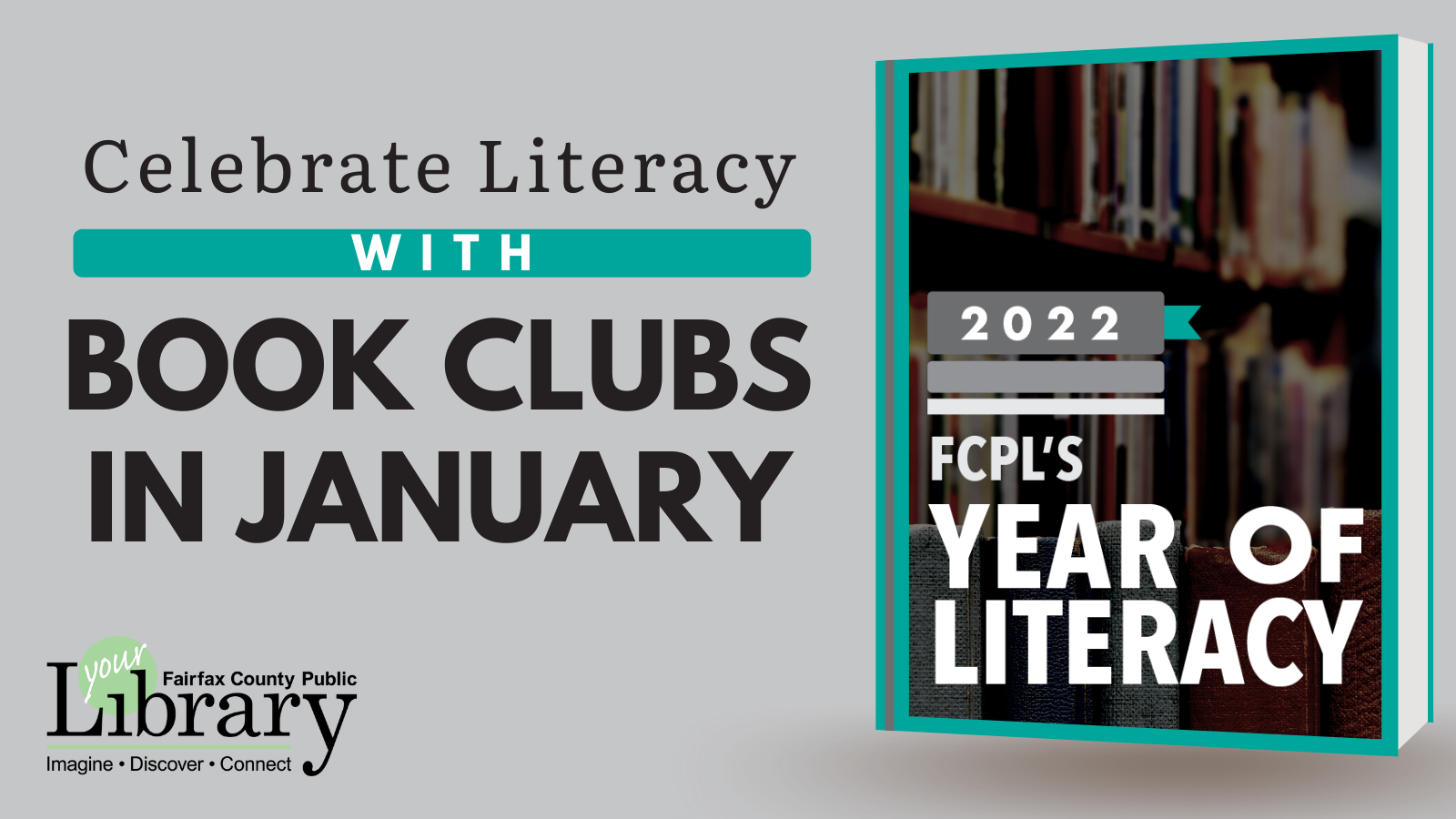 Kick Off FCPL's 2022 Year of Literacy With Book Clubs in January Library